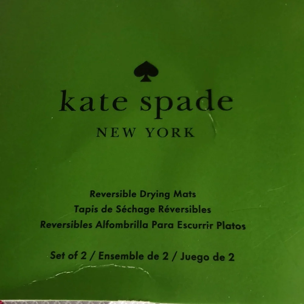 Kate Spade MARTINI Glasses Drying Mats